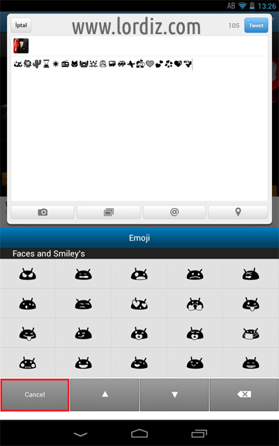 Emoji4 Eski Android Sürümlerinde (Smiley) Emoji Kullanımı