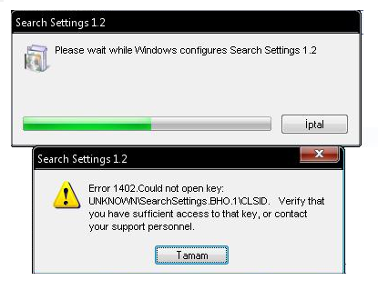 adszrnh zps2600fd72 Search Settings Malware Error (Çözüm)