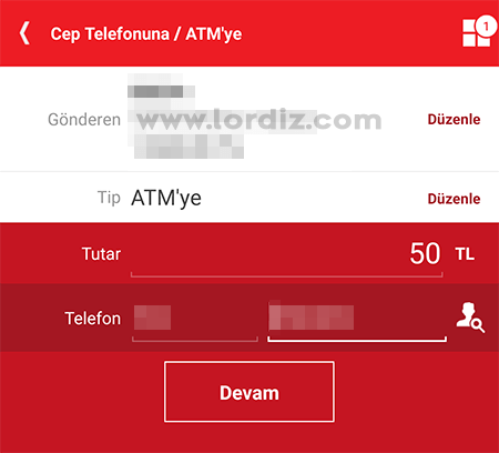 akbank tutar tel - Akbank Mobil Uygulamasından Atm'ye Para Gönderme