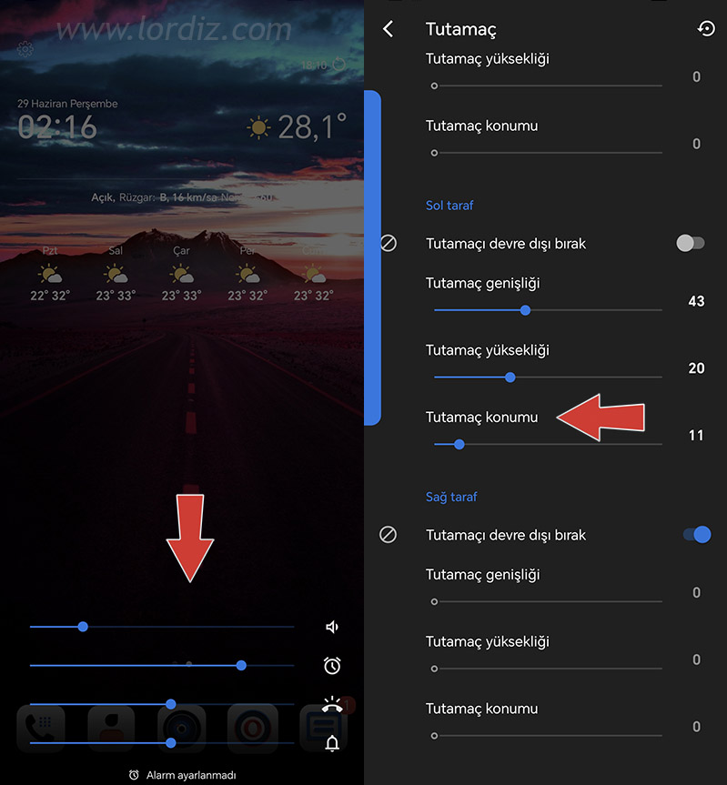 android ses kontrol sanal tuslar - Android Telefonlarda Sanal Tuşla Ses Kontrolu için "Bottom Quick Settings"