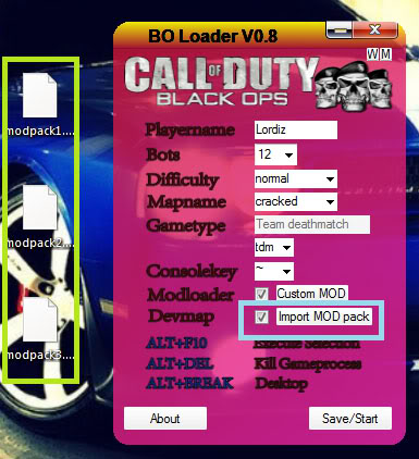 bo1s Call Of Duty: Black Ops Mod Paketleri ve Mod Yükleme
