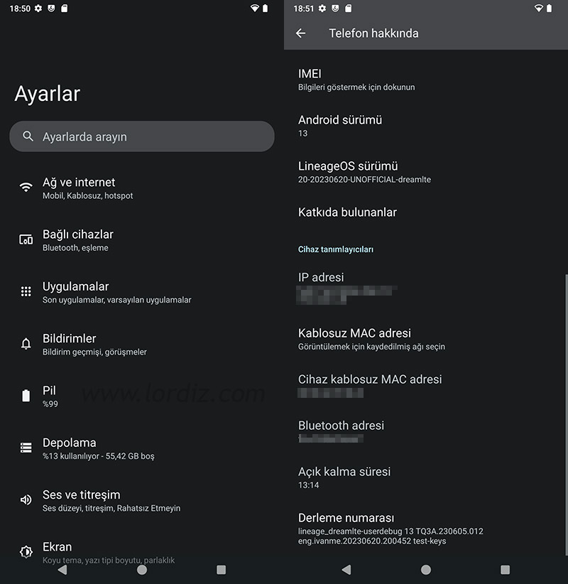galaxys8 android13 2 - Samsung Galaxy S8 İçin Android 13 (Lineage OS 20.0) Kurulum Rehberi!