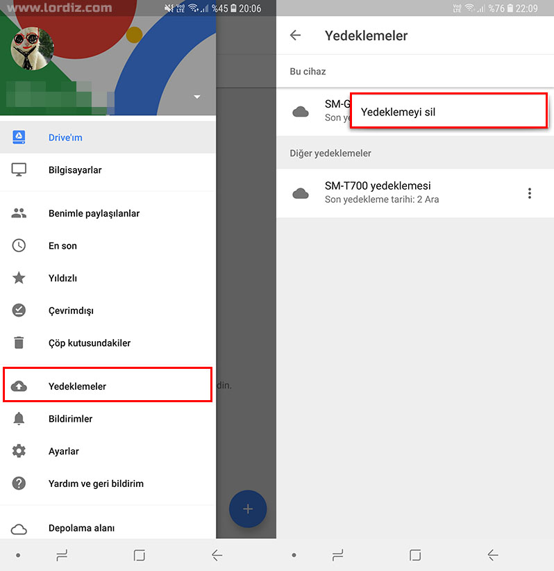 google drive yedekleme silme - Google Drive'daki Android (Telefon-Tablet) Yedeklemeleri Nasıl Silinir?