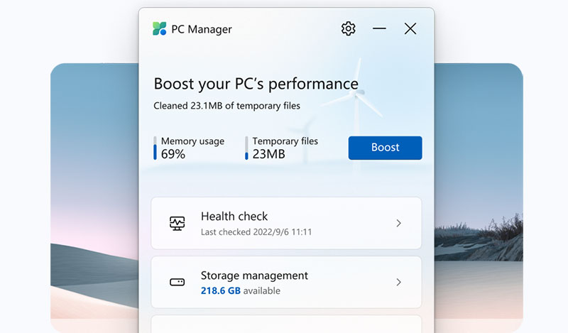 Microsoft’tan Basit ve Güçlü PC Yönetim Aracı “PC Manager”