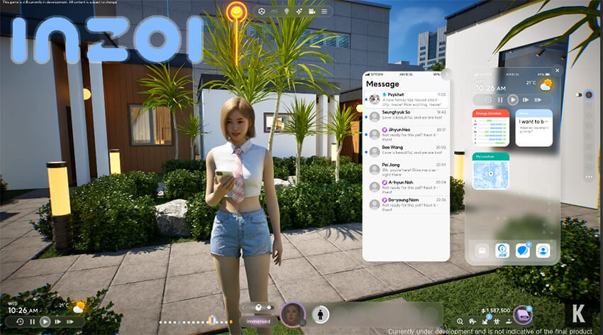 sims benzeri oyun inzoi Güney Kore Yapımı Sims Alternatifi Gerçekçi Yaşam Simülasyonu "inZOI"