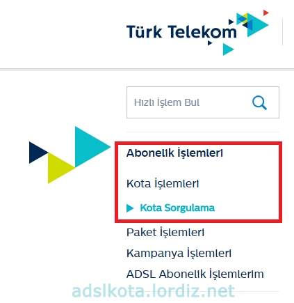 Türk Telekom Kota Sorgulama