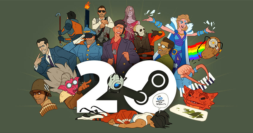 steam 20 yasinda - Valve'in Popüler Oyun Platformu "Steam" 20 Yaşında!