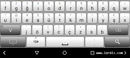 turkce f klavye zpszox1un6w - Android Telefon ve Tabletler için Türkçe Q - F Klavye