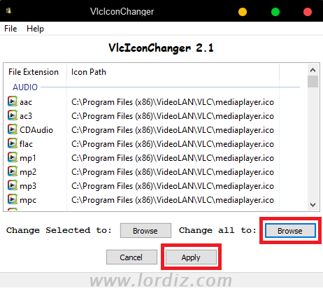 vlc simge degistirme - VLC İcon Changer ile VLC Player Koni Simgesini Değiştirmek!