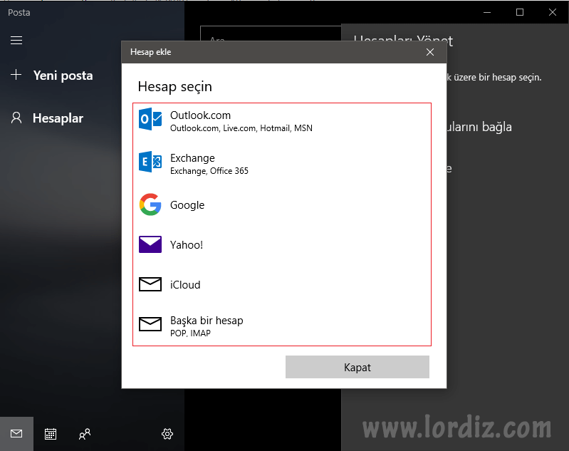 windows posta3 - Windows Live Mail Alternatifi "Posta ve Takvim" Uygulaması