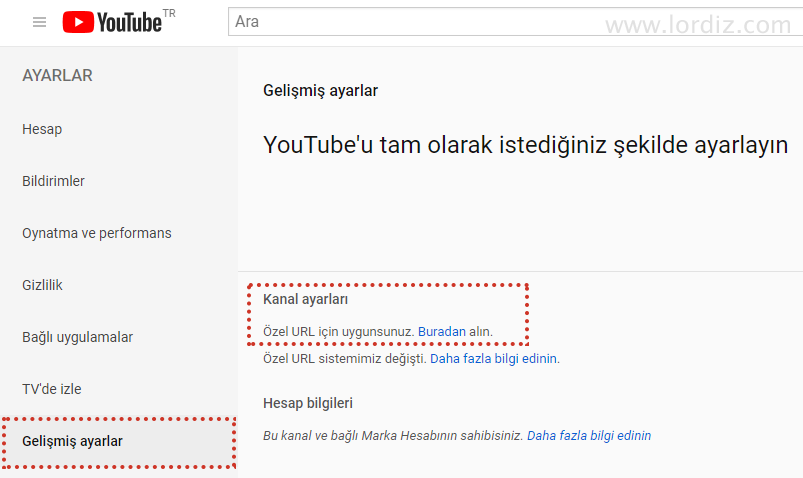 youtube kanal url alma1 - Youtube Kanalına Özel Kanal İsmi Alma! Ücretsiz Özel URL Oluşturma!